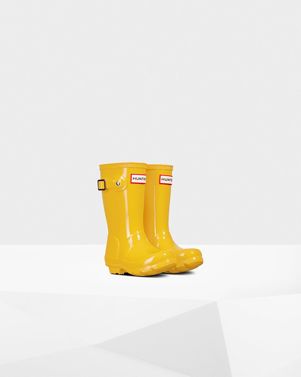 Hunter Original Little Gloss Rain Boots - Online Kids Yellow - GPJTXZ217